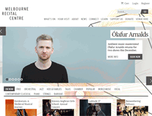 Tablet Screenshot of melbournerecital.com.au